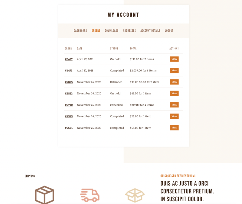 My Account Coffee